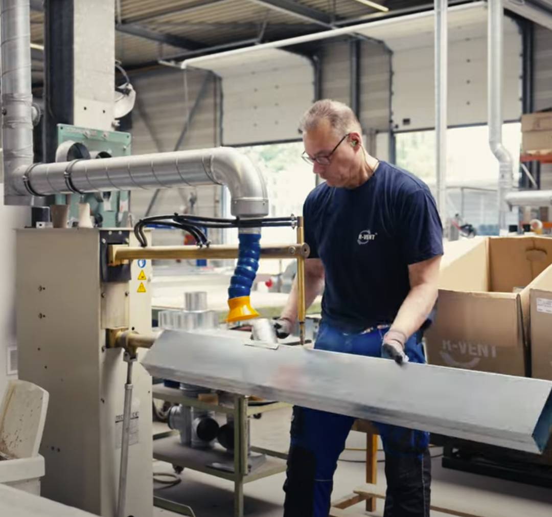 productie van prefab ventilatiekanalen